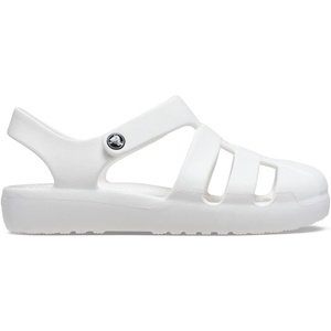 Crocs Kids’ Classic Fisherman Sandals | Casual Sandals(White)