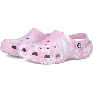 Crocs Unisex Adult Classic Marbled Tie-dye Clogs | Casual Shoes(Hydrangea/Multi)
