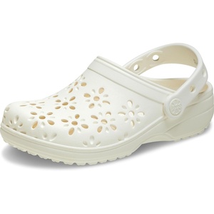 Crocs Unisex Adult Floral Classic Clogs(Chalk)
