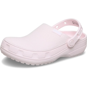 Crocs Unisex-Adult Classic Crafted Canvas & Suede Clogs(Floral Cotton Candy)