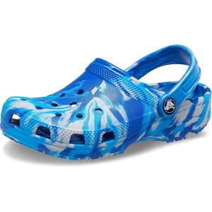 Crocs Unisex-Child Classic Watercolor Marbled Clog(Blue Bolt/Multi)