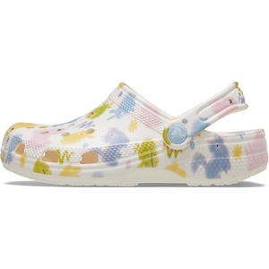 Crocs Unisex-Child Classic Watercolor Marbled Clog(Chalk)