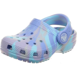Crocs Unisex-Child Classic Watercolor Marbled Clog(Moon Jelly/Multi)