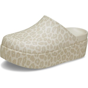Crocs Women’s Dylan Platform Clog(Almond Tint/Leopard)