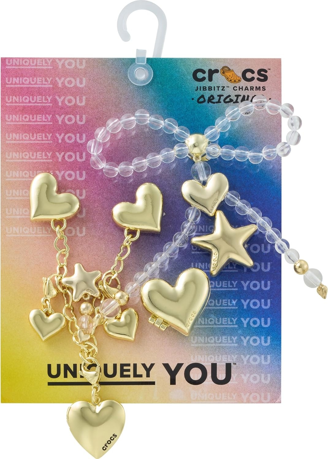 image:imageCrocs Jibbitz Bling amp Jewelry Shoe Charm PacksGold Heart Stars