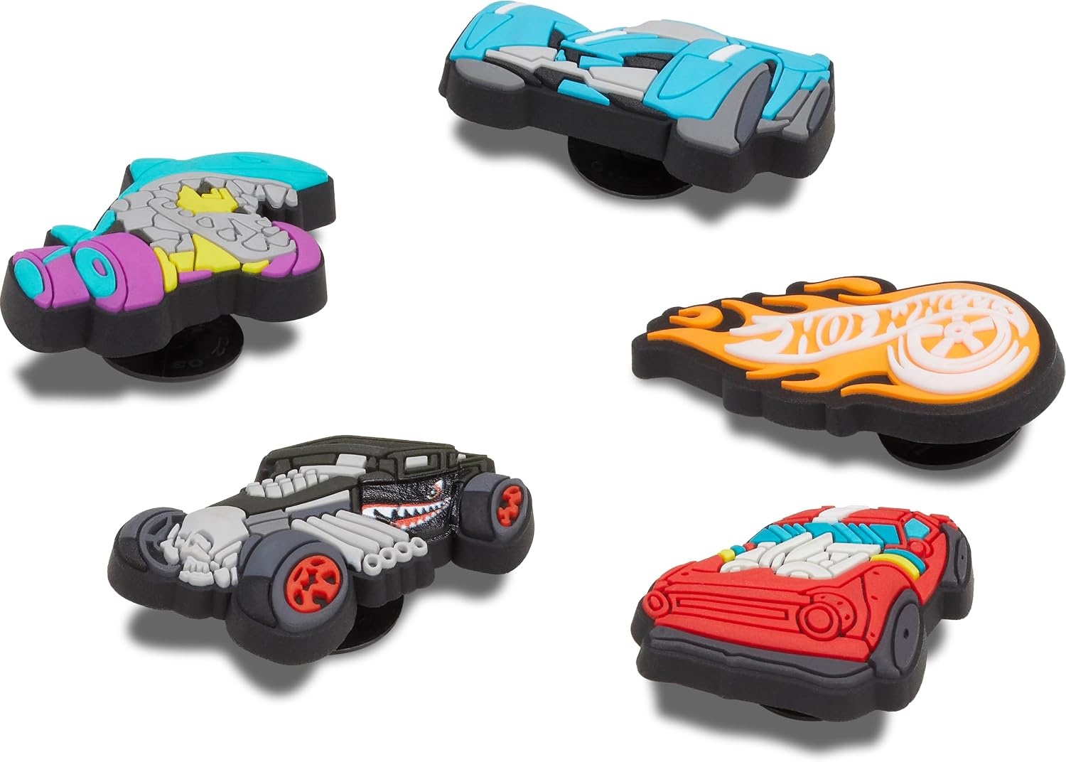 image:imageCrocs Jibbitz Shoe Mattel Hot Wheels Multi Pack Charms for Boys and Girls 5 Pack