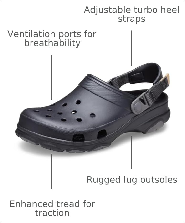 image:imageCrocs UnisexAdult Classic All Terrain Clogs Outdoor ShoesBlack