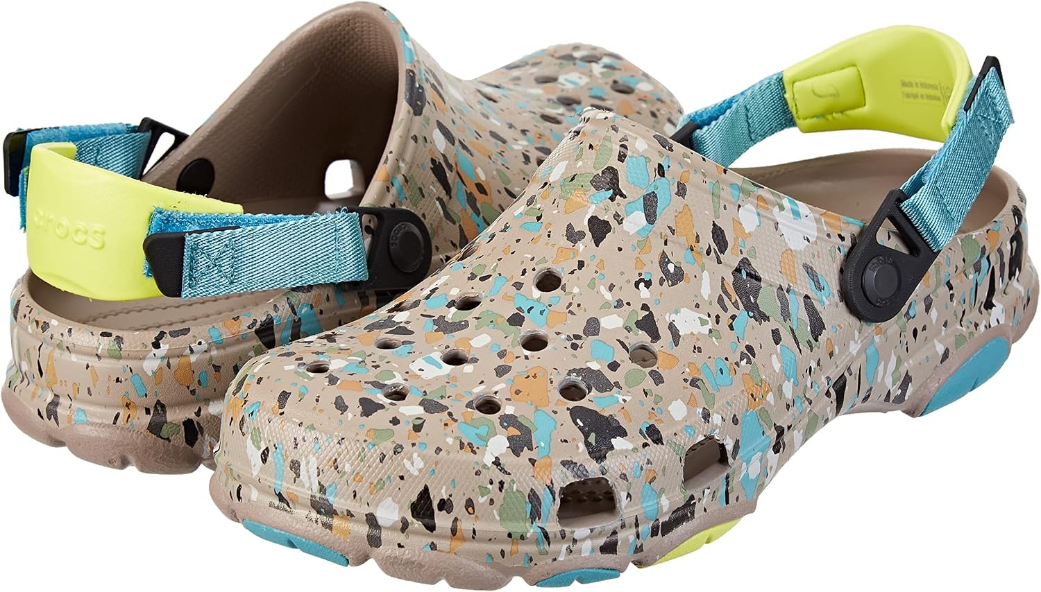 image:imageCrocs UnisexAdult Classic All Terrain Clogs Outdoor ShoesTerrazo Multi Mushroom