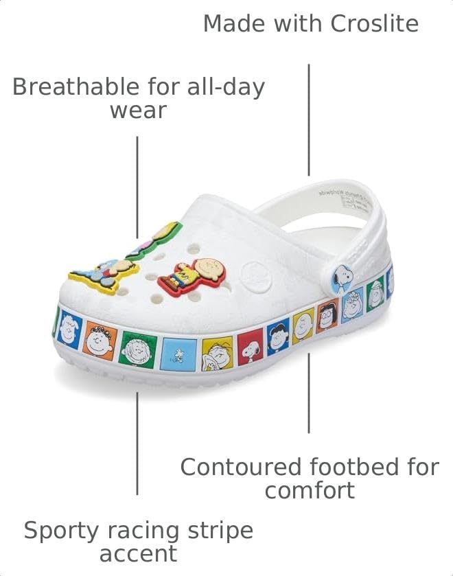 image:imageCrocs UnisexChild Crocband Peanuts Clogs Kids and Toddler ShoesMultiPeanuts