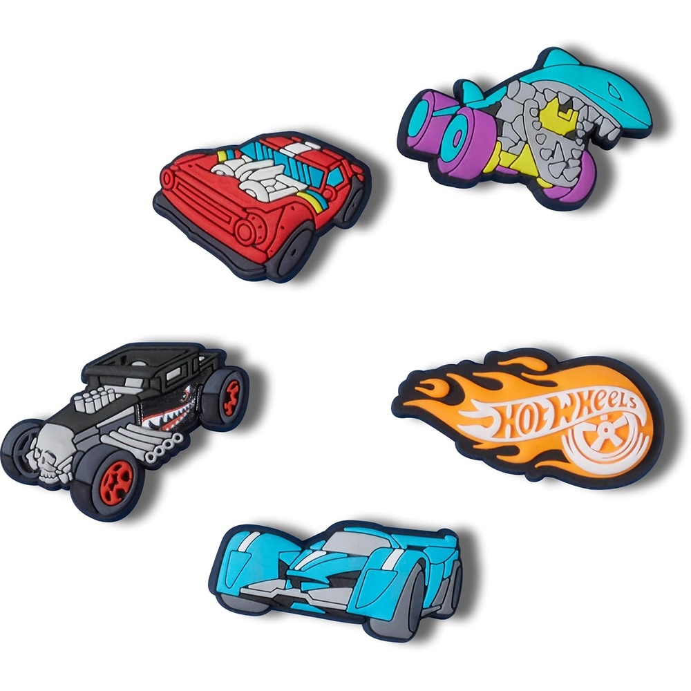 image:imageCrocs Jibbitz Shoe Mattel Hot Wheels Multi Pack Charms for Boys and Girls 5 Pack