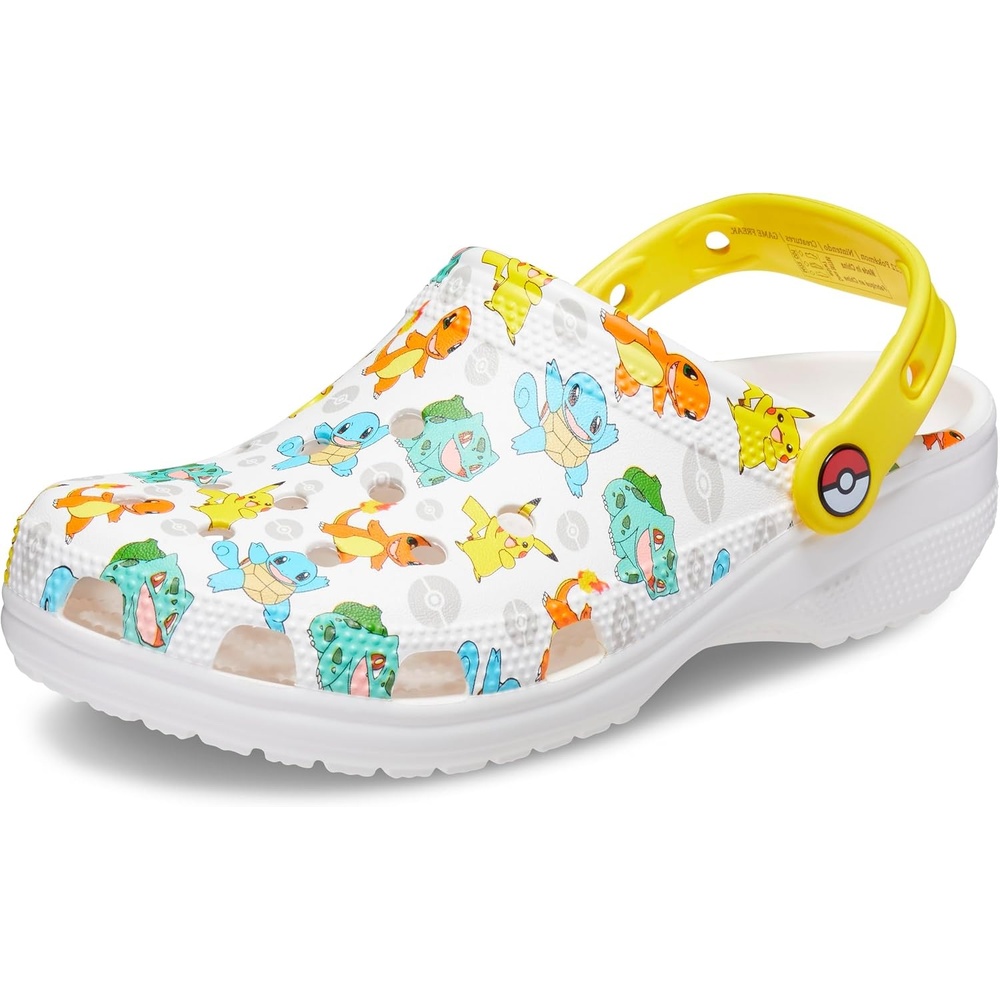 image:imageCrocs Unisex Adult Classic Pikachu ClogsWhiteMulti