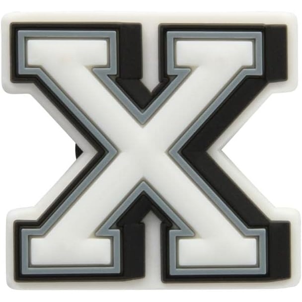 image:imageCrocs UnisexAdult Jibbitz Shoe Charms  Letter Shoe Charm Singles Cute Crocs Charms for Girls and BoysLetter X