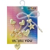 Crocs Jibbitz Bling & Jewelry Shoe Charm Packs(Gold Heart & Stars)