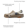 Crocs Unisex-Adult Classic All Terrain Clogs | Outdoor Shoes(Khaki/Multi)