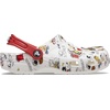 Crocs Unisex-Adult Classic Peanuts Snoopy Clog(White/Multi)