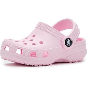 Crocs Baby Girls’ Classic Littles Clogs | Casual Shoes(Pink Milk)