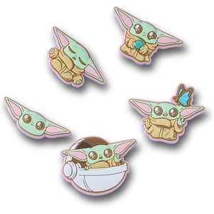 Crocs Jibbitz Disney Star Wars Shoe Charm Packs, Grogu, 5-Pack