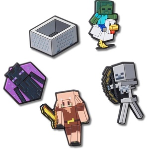 Crocs Jibbitz Video Games Shoe Charm Packs(Minecraft Chicken Jockey)