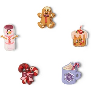 Crocs Men’s and Women’s Jibbitz Ornament Pack Shoe Charms | Jibbitz for Crocs(Cute Winter Foods)