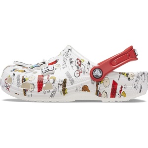 Crocs Unisex-Adult Classic Peanuts Snoopy Clog(White/Multi)