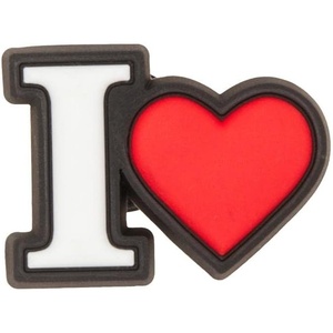 Crocs Unisex-Adult Jibbitz Shoe Charms – Letter Shoe Charm Singles, Cute Crocs Charms for Girls and Boys(I Heart)