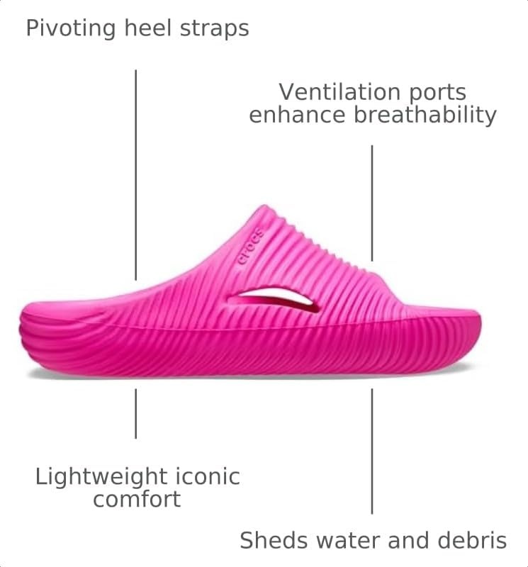 image:imageCrocs Unisex Adult Mellow Recovery SlidesPink Crush