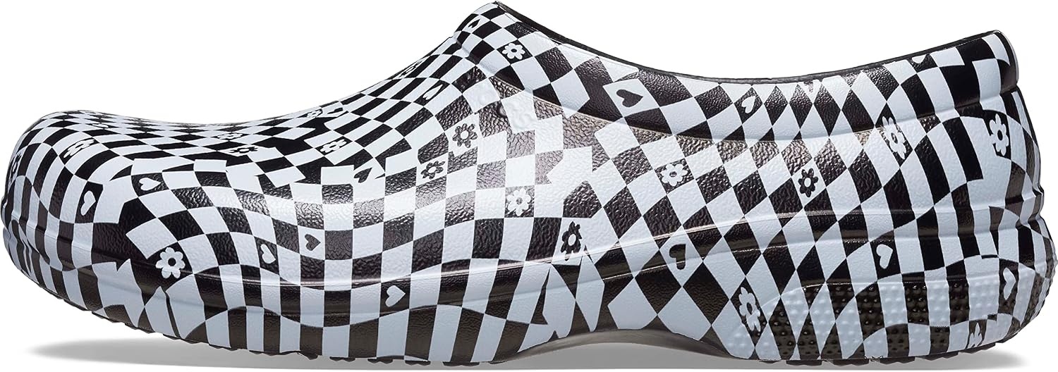 image:imageCrocs Unisex On The Clock Clog Slip Resistant Shoes for Women and MenBlackWhite