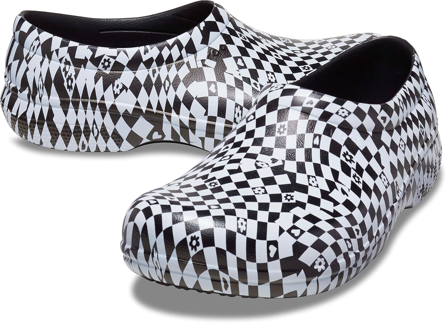 image:imageCrocs Unisex On The Clock Clog Slip Resistant Shoes for Women and MenBlackWhite