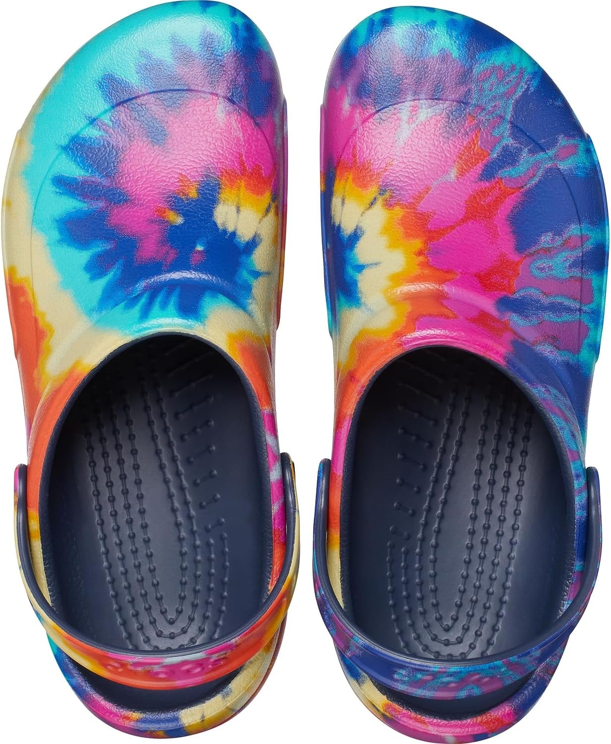 image:imageCrocs UnisexAdult Bistro Graphic Clogs Slip Resistant Work ShoesTie DyeNavy