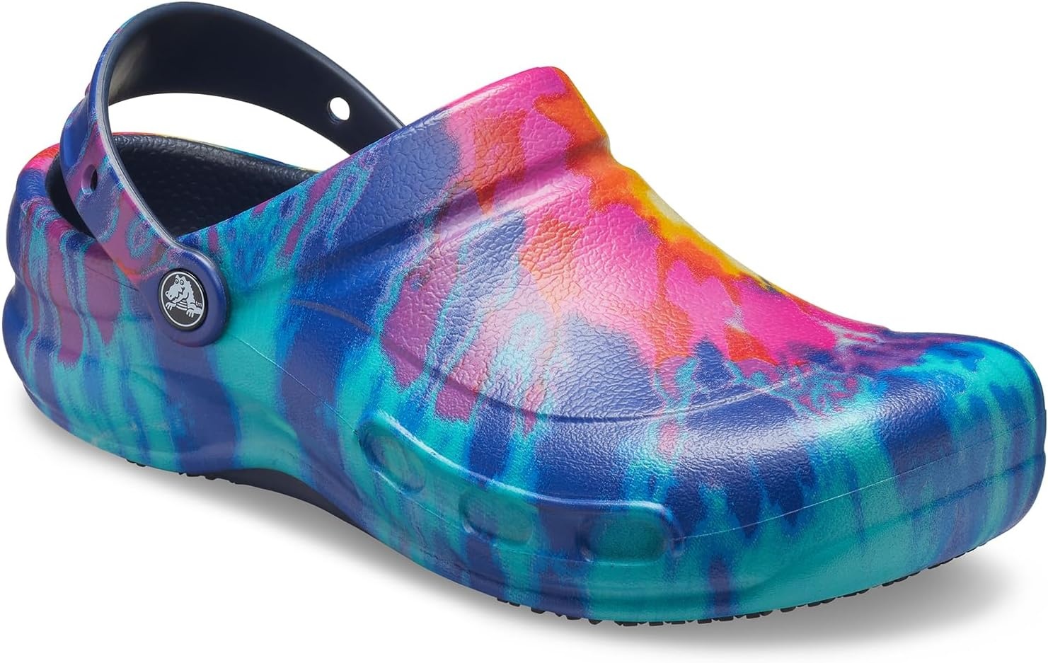 image:imageCrocs UnisexAdult Bistro Graphic Clogs Slip Resistant Work ShoesTie DyeNavy