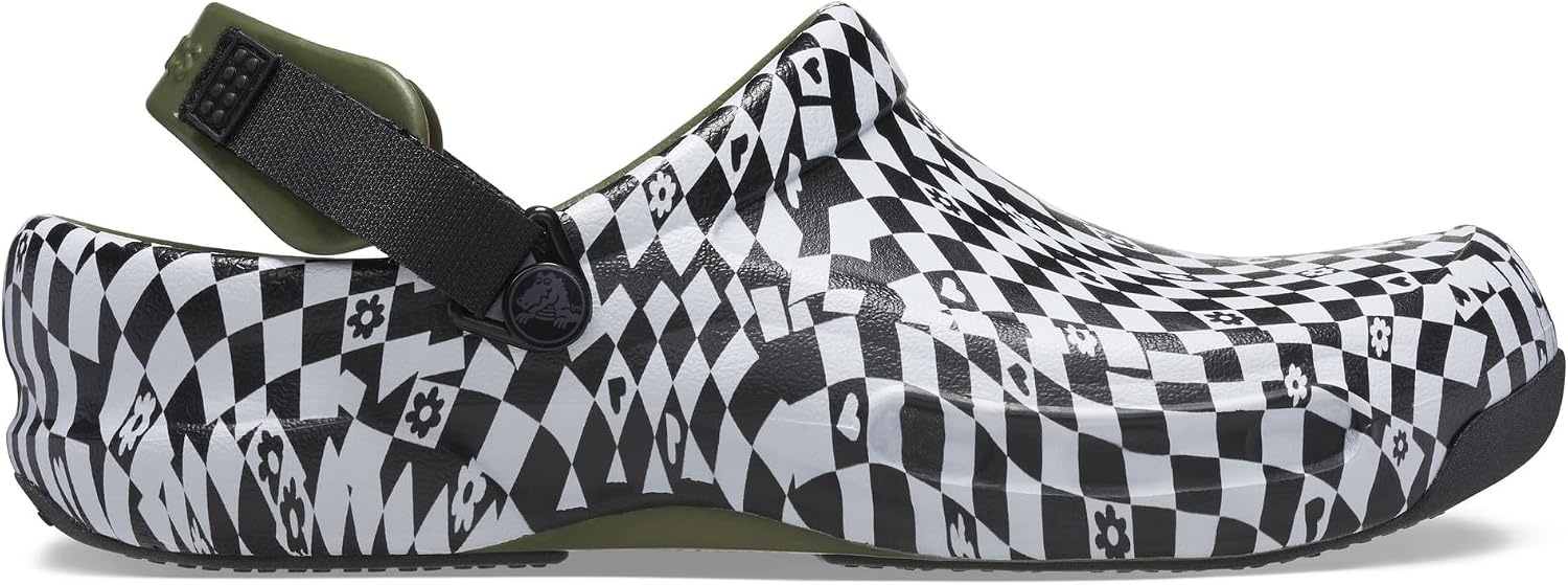 image:imageCrocs UnisexAdult Bistro Pro LiteRide Clogs Enclosed Toe Slip ResistantBlackWhite