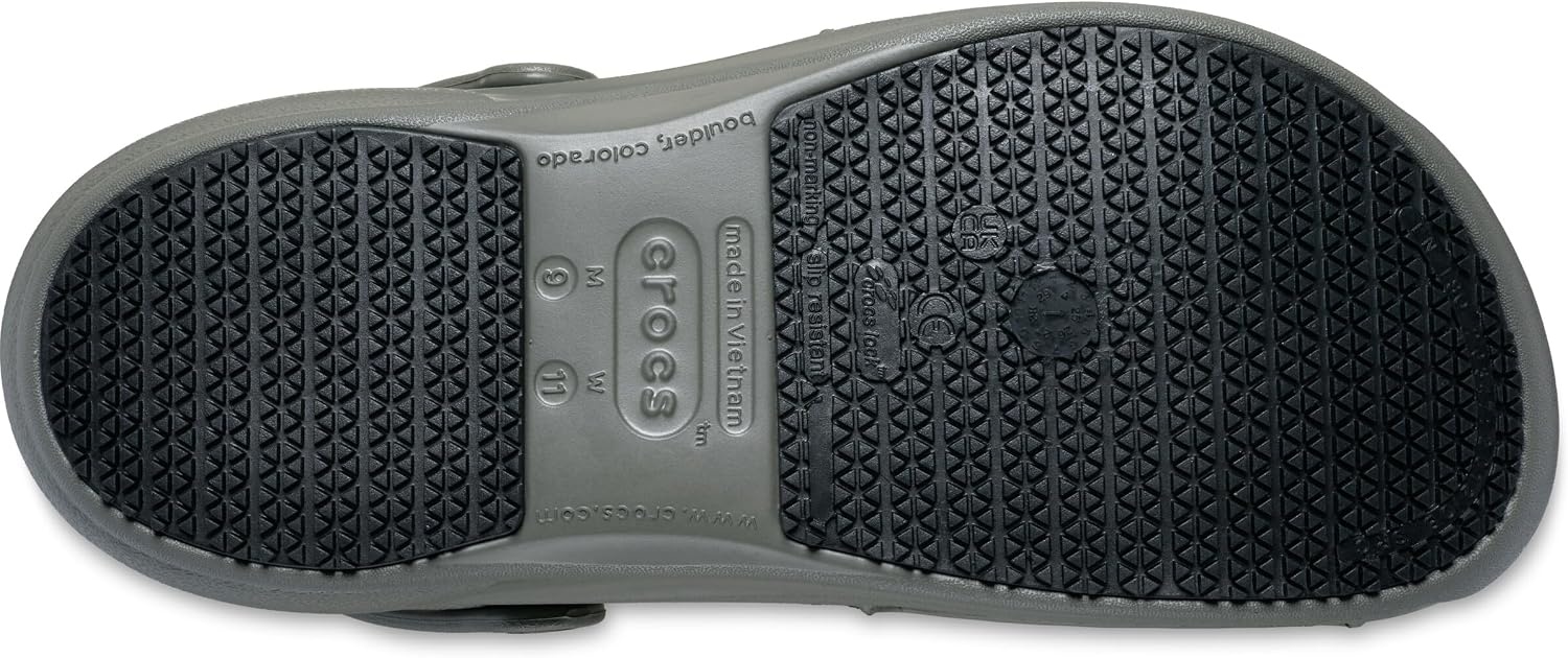 image:imageCrocs UnisexAdult Bistro Work Clogs Enclosed Toe Slip Resistant ShoesDusty Olive