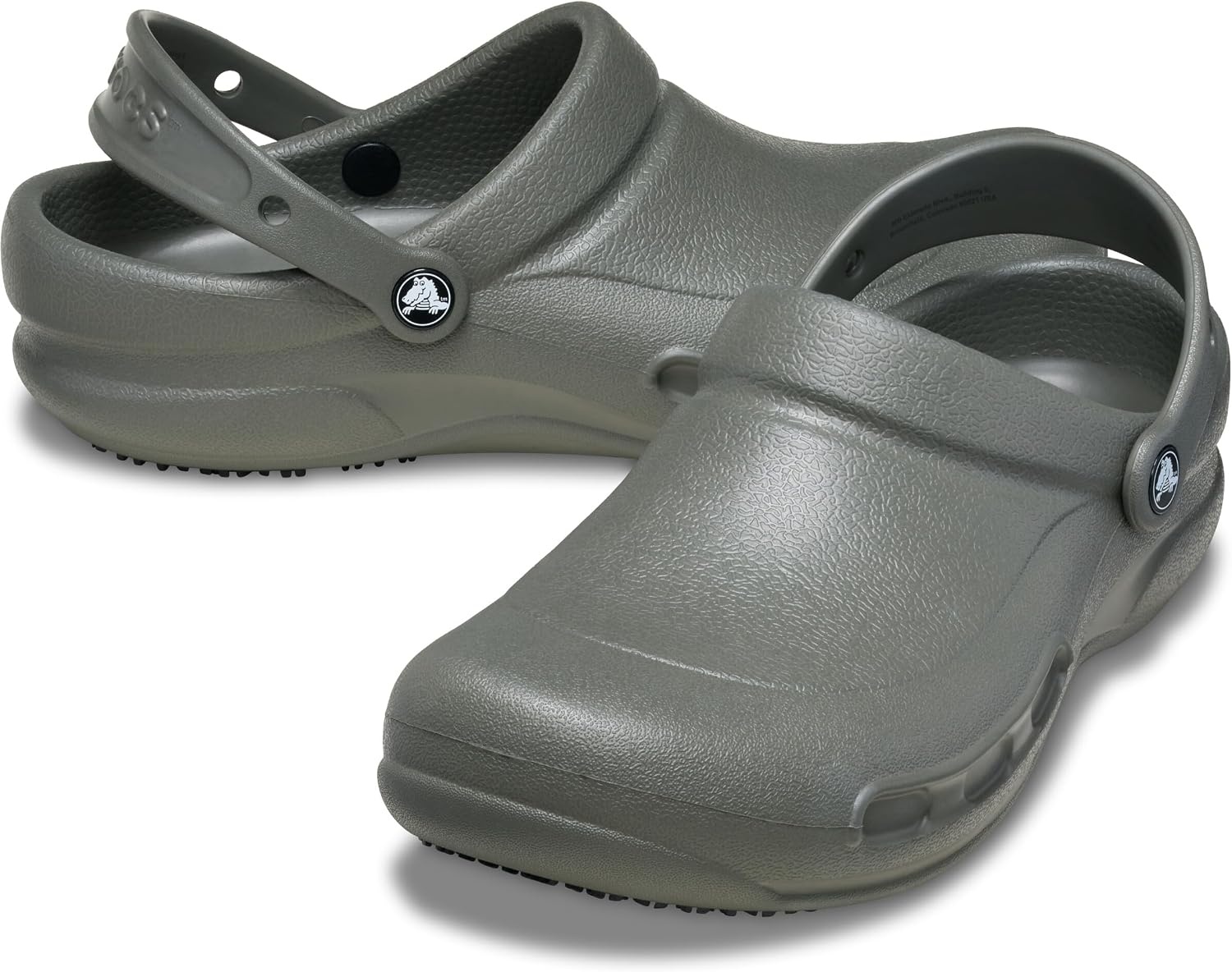 image:imageCrocs UnisexAdult Bistro Work Clogs Enclosed Toe Slip Resistant ShoesDusty Olive
