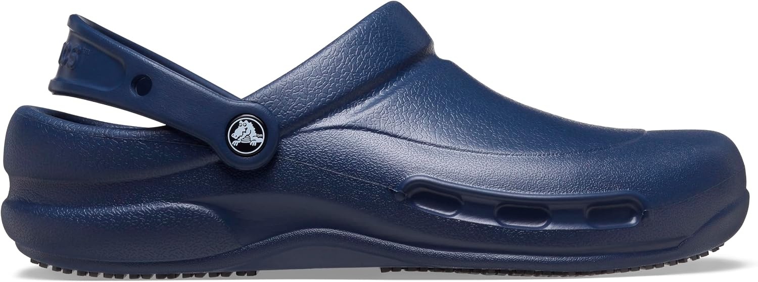 image:imageCrocs UnisexAdult Bistro Work Clogs Enclosed Toe Slip Resistant ShoesNavy