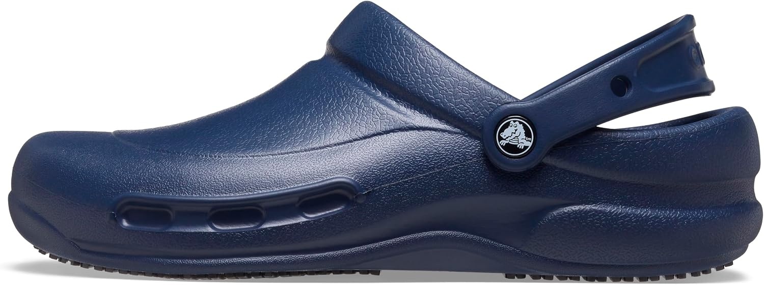 image:imageCrocs UnisexAdult Bistro Work Clogs Enclosed Toe Slip Resistant ShoesNavy