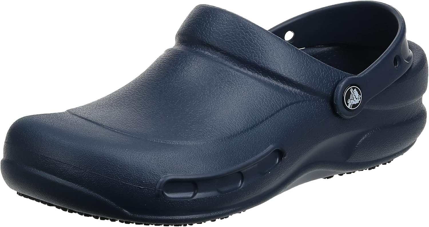 image:imageCrocs UnisexAdult Bistro Work Clogs Enclosed Toe Slip Resistant ShoesNavy