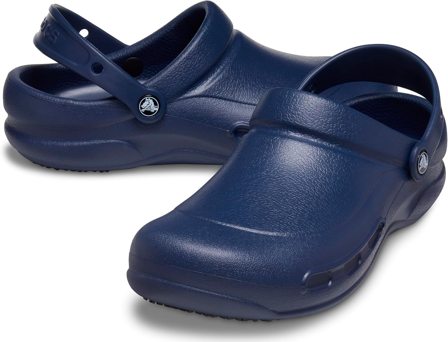 image:imageCrocs UnisexAdult Bistro Work Clogs Enclosed Toe Slip Resistant ShoesNavy