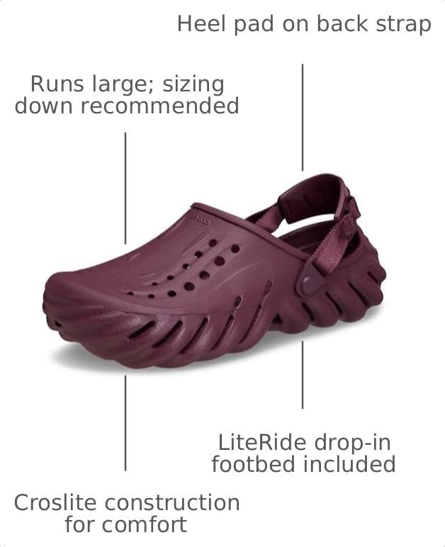 image:imageCrocs UnisexAdult Echo ClogHeritage Red
