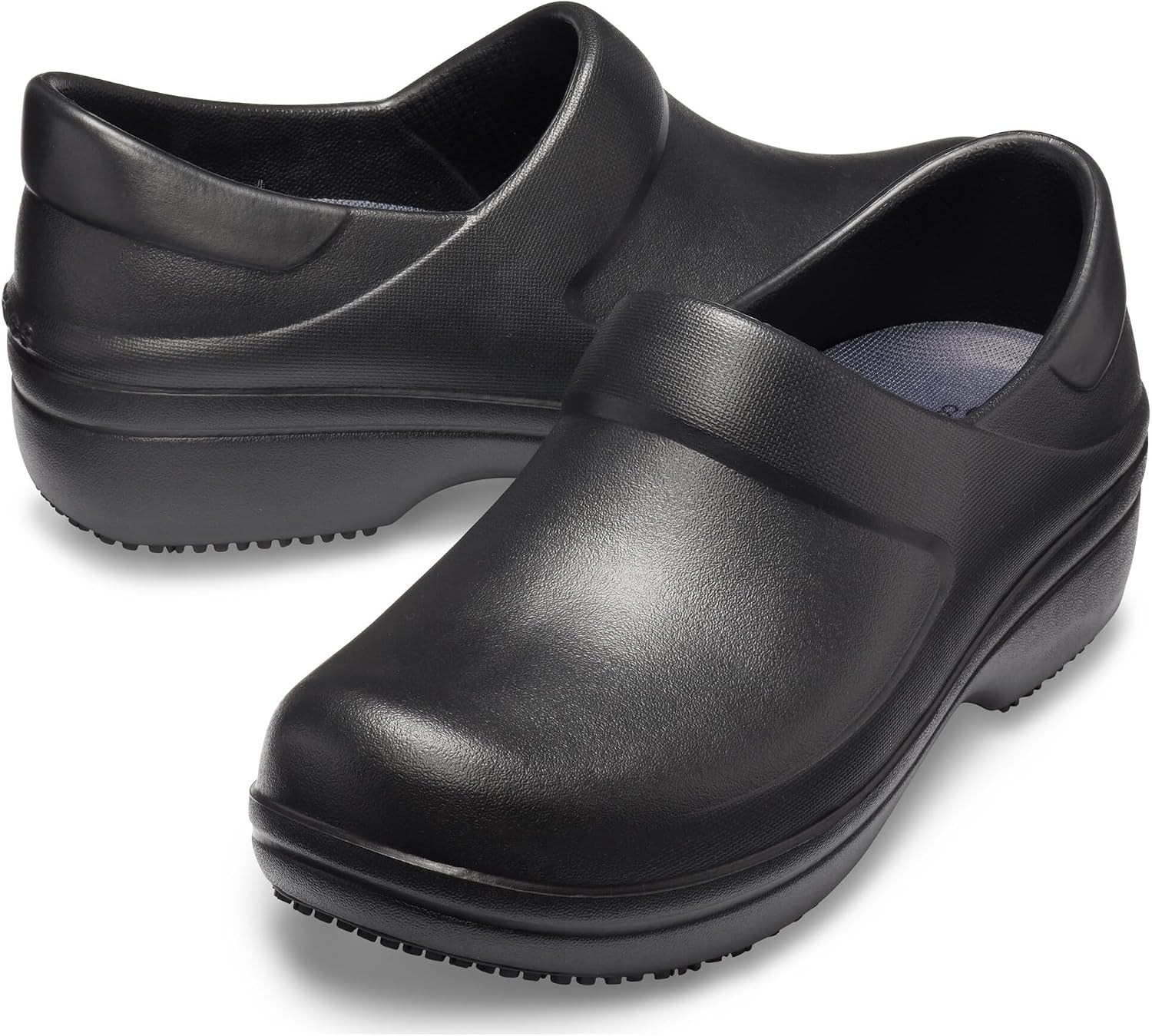 image:imageCrocs Womens Neria Pro II Work Clogs Enclosed Toe Slip Resistant ShoesBlack