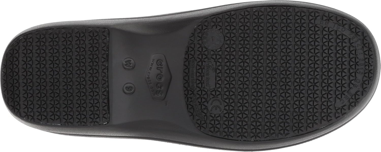 image:imageCrocs Womens Neria Pro II Work Clogs Enclosed Toe Slip Resistant ShoesBlackDots