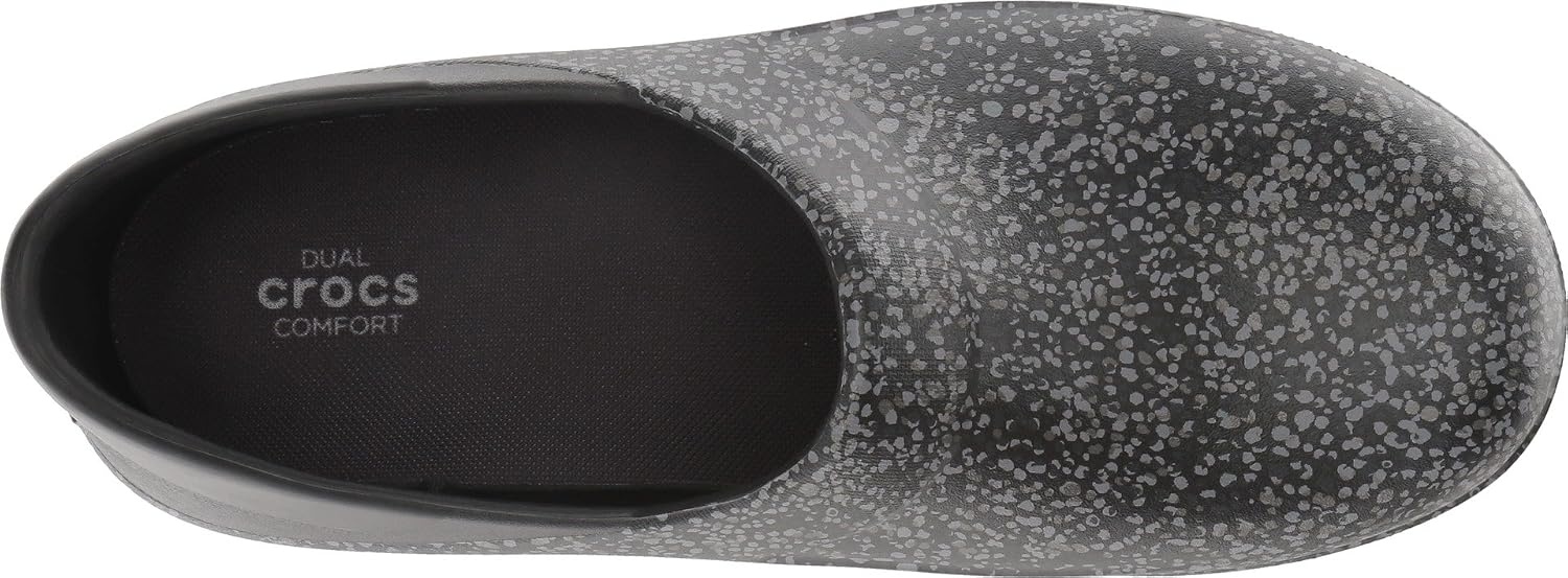 image:imageCrocs Womens Neria Pro II Work Clogs Enclosed Toe Slip Resistant ShoesBlackDots