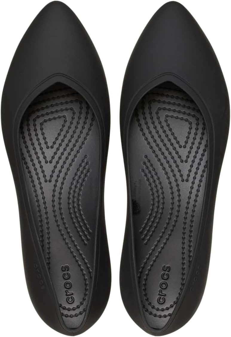 image:imageCrocs Womens On The Clock Work FlatsBlack