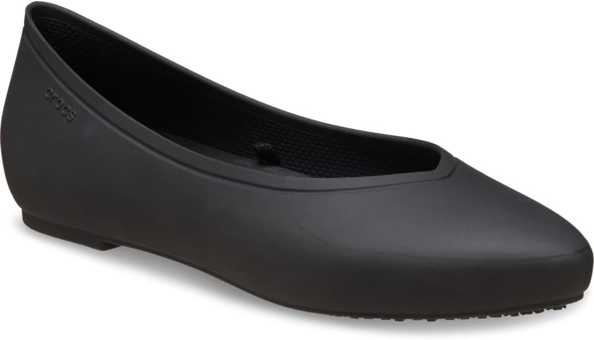 image:imageCrocs Womens On The Clock Work FlatsBlack