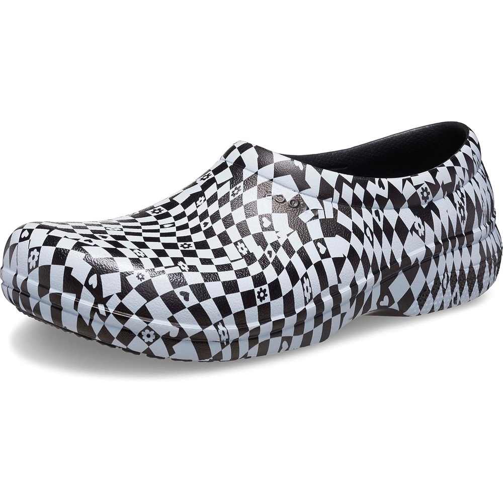 image:imageCrocs Unisex On The Clock Clog Slip Resistant Shoes for Women and MenBlackWhite