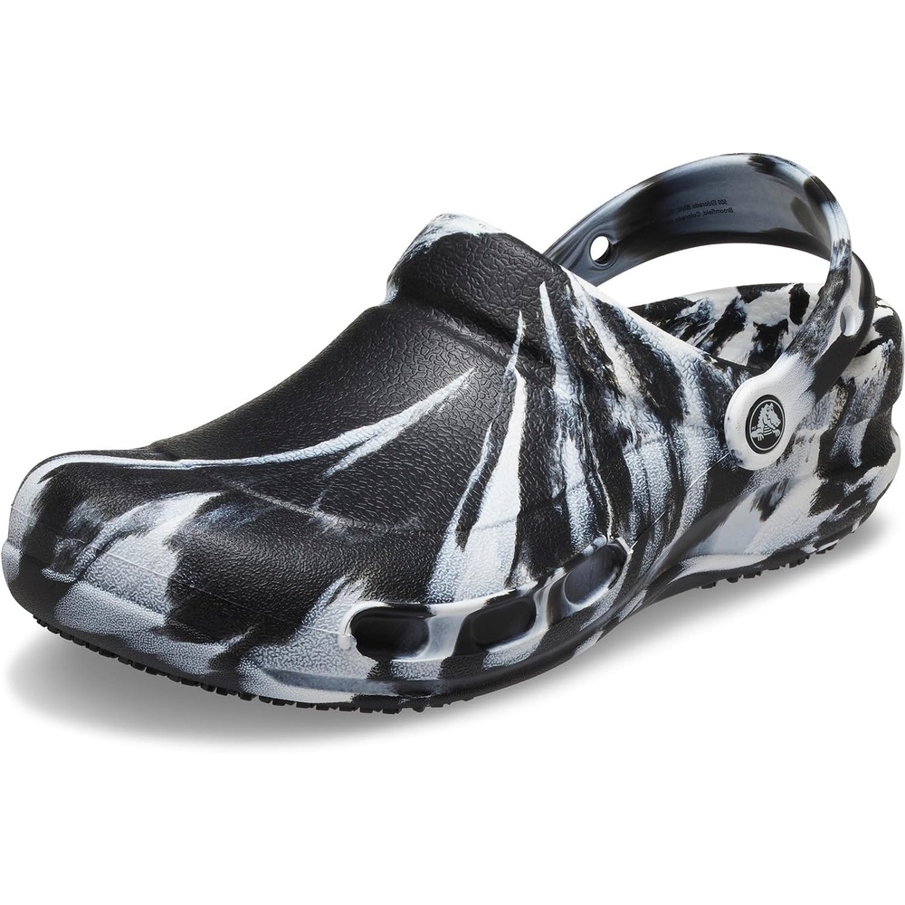 image:imageCrocs UnisexAdult Bistro Graphic Clogs Slip Resistant Work ShoesBlackWhite
