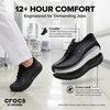 Crocs Men’s Bistro No Hands Work Sneaker, Enclosed Toe, Slip Resistant(Black)