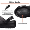 Crocs Unisex Adult Specialist II Work Clogs, Enclosed Toe, Slip Resistant(Black)