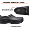 Crocs Unisex On The Clock Clog, Slip Resistant Shoes for Women and Men(Black)
