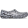 Crocs Unisex On The Clock Clog, Slip Resistant Shoes for Women and Men(Black/White)