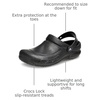 Crocs Unisex-Adult Bistro Graphic Clogs, Slip Resistant Work Shoes(Black Glitter)